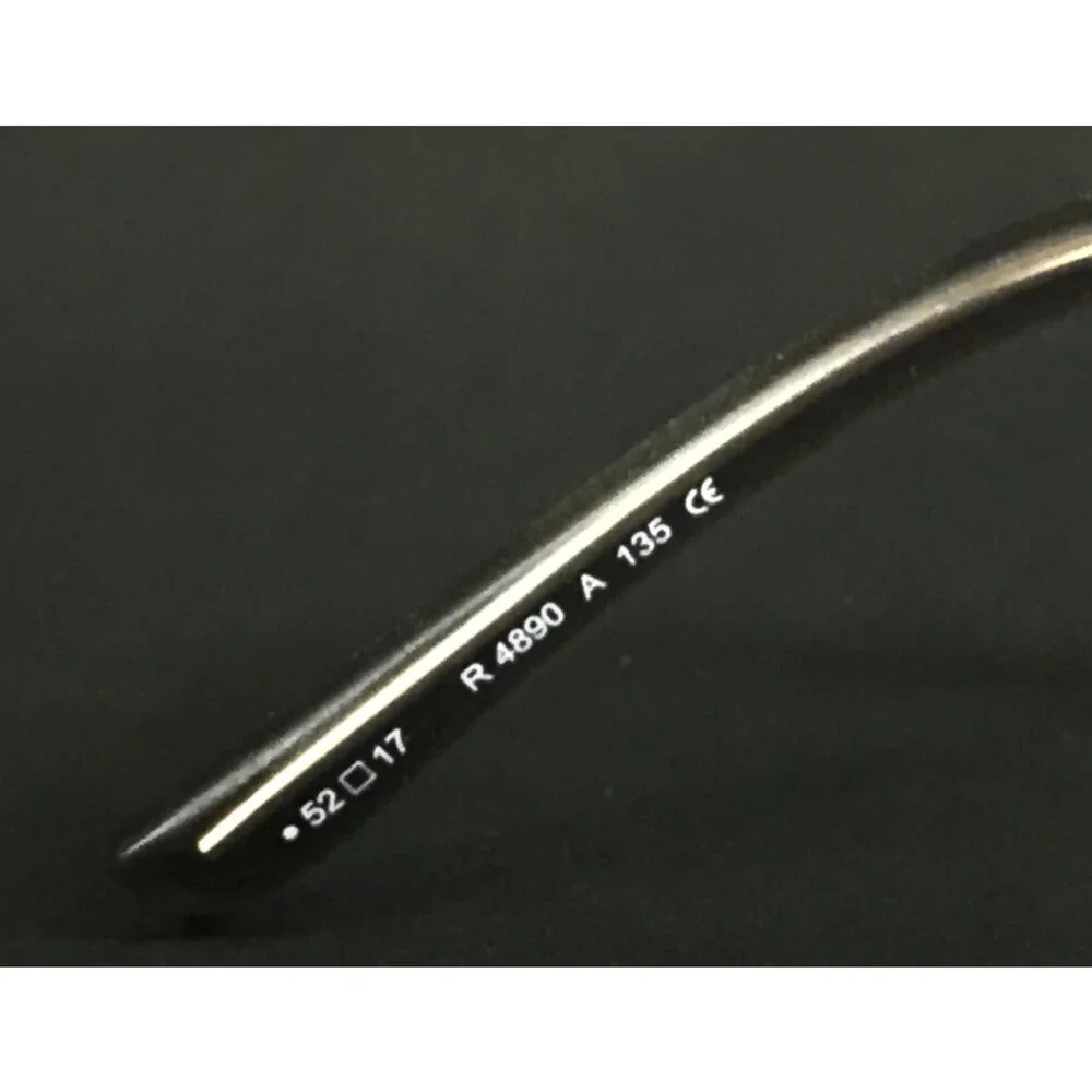 Rodenstock Eyeglasses Frames R4890 A Black Gray Half Rim Rectangle 52-17-135